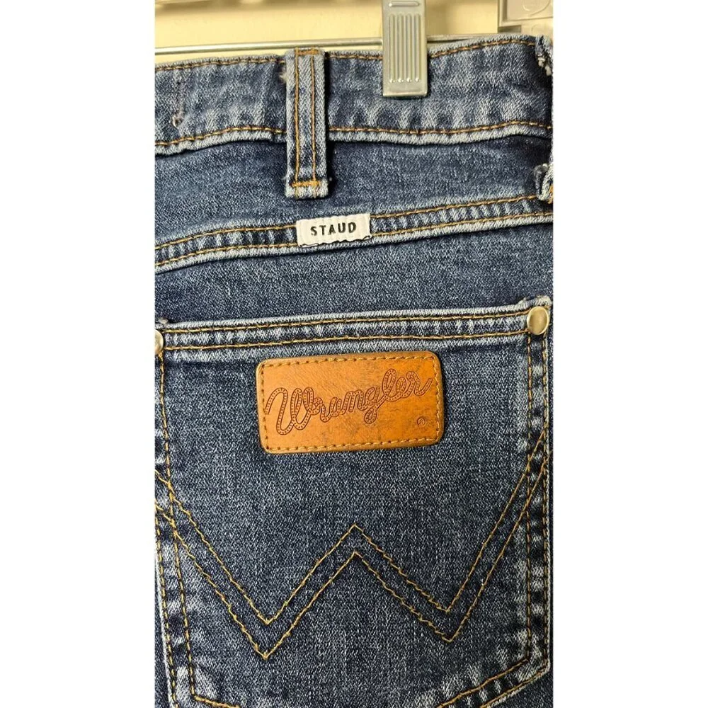 Wrangler + STAUD THE LOOSE JEAN FLARE BOOTCUT WESTERN JEANS 26 - Picture 9 of 10